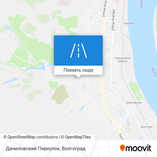 Карта Даниловский Переулок