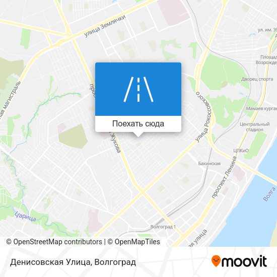 Карта Денисовская Улица