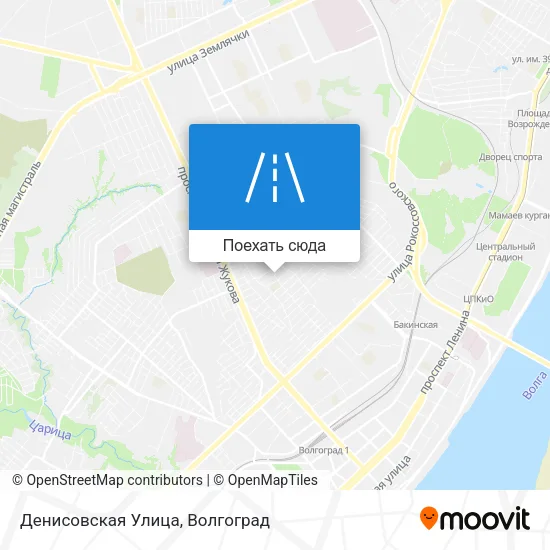 Карта Денисовская Улица