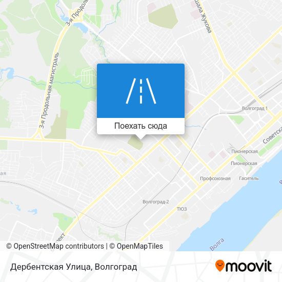 Карта Дербентская Улица