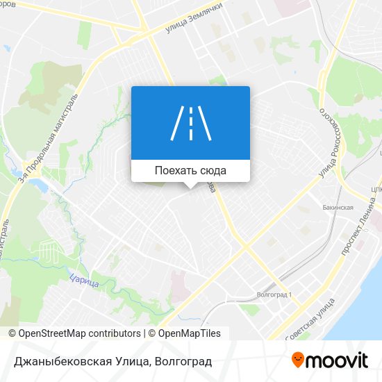 Карта Джаныбековская Улица