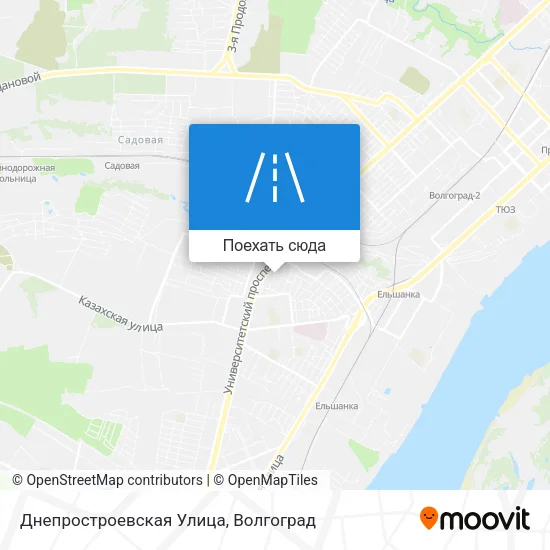 Карта Днепростроевская Улица