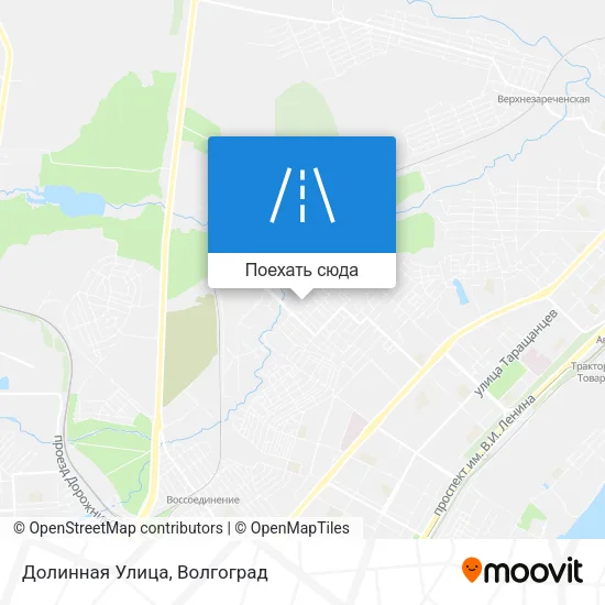 Карта Долинная Улица