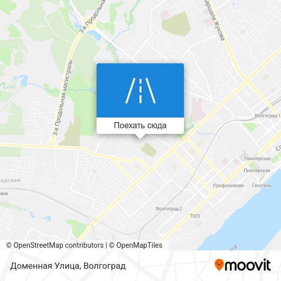 Карта Доменная Улица