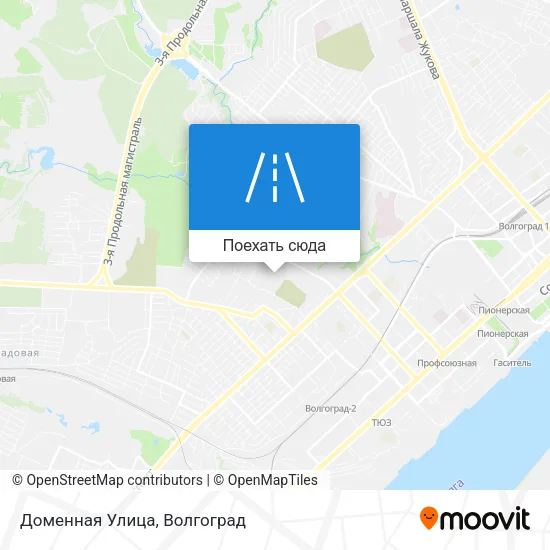 Карта Доменная Улица
