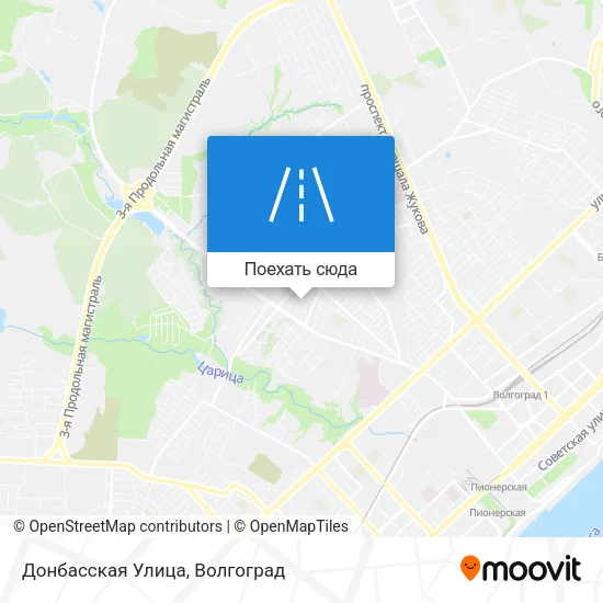 Карта Донбасская Улица