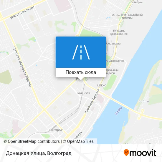 Карта Донецкая Улица