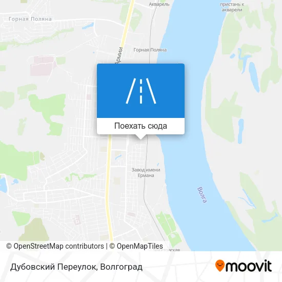 Карта Дубовский Переулок