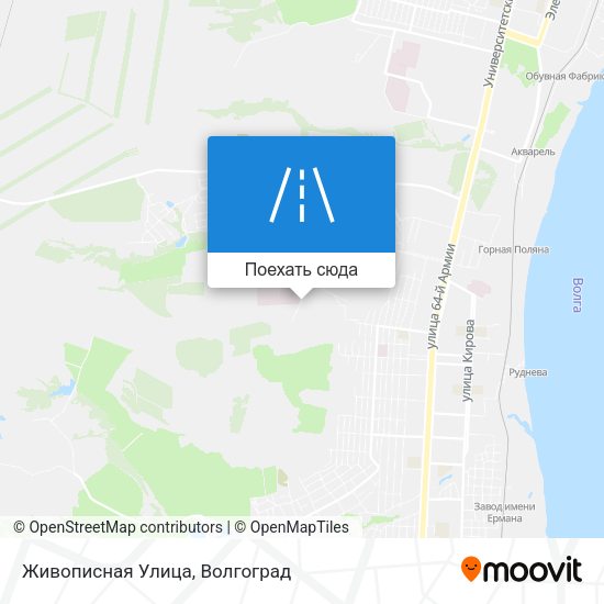 Карта Живописная Улица