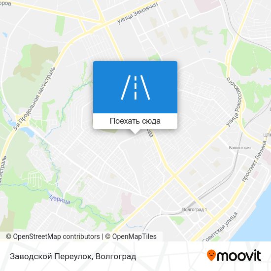 Карта Заводской Переулок