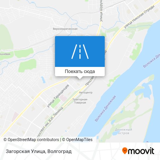 Карта Загорская Улица