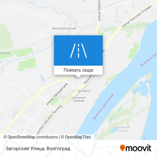 Карта Загорская Улица