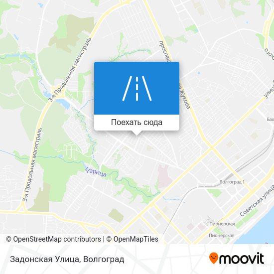 Карта Задонская Улица