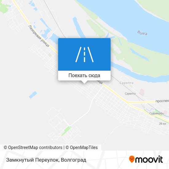 Карта Замкнутый Переулок
