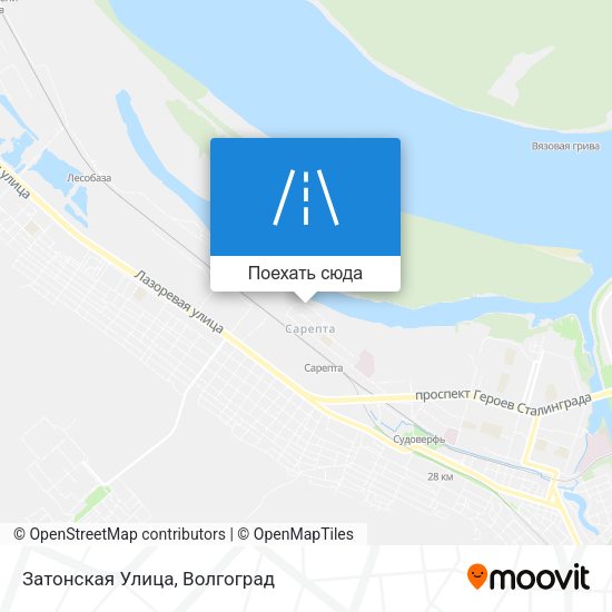 Карта Затонская Улица