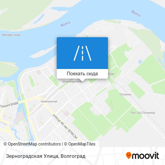 Карта Зерноградская Улица