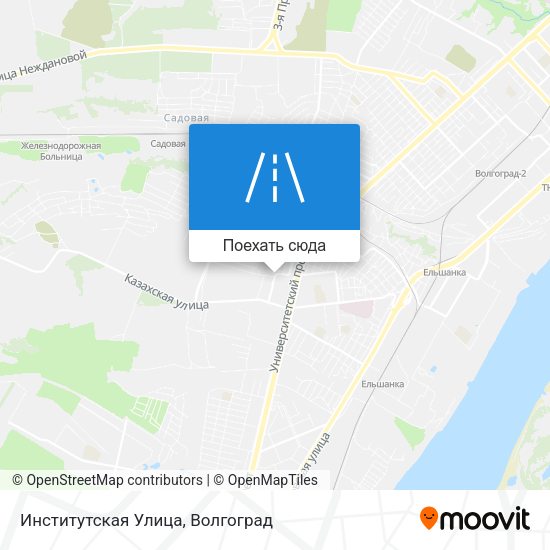 Карта Институтская Улица