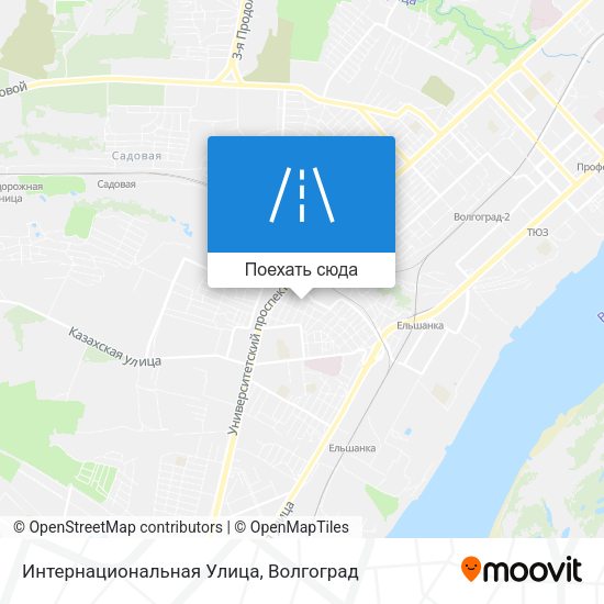 Карта Интернациональная Улица