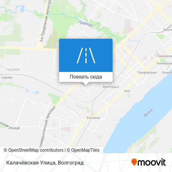 Карта Калачёвская Улица