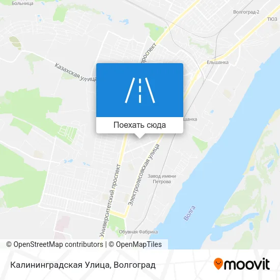 Карта Калининградская Улица