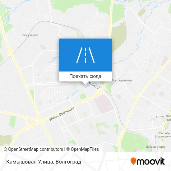 Карта Камышовая Улица