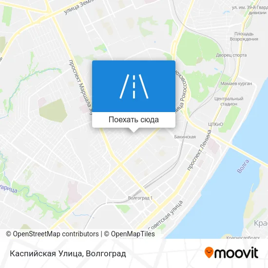 Карта Каспийская Улица