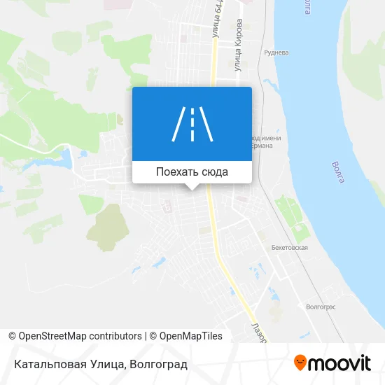 Карта Катальповая Улица