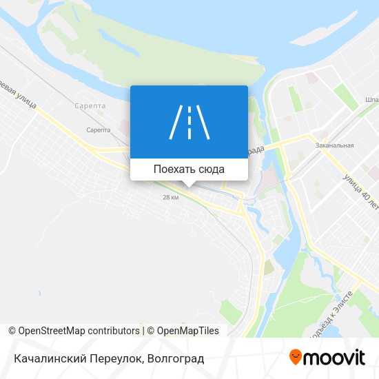 Карта Качалинский Переулок