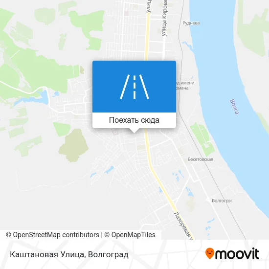 Карта Каштановая Улица