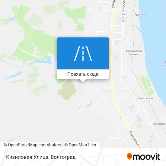 Карта Кизиловая Улица