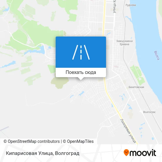 Карта Кипарисовая Улица