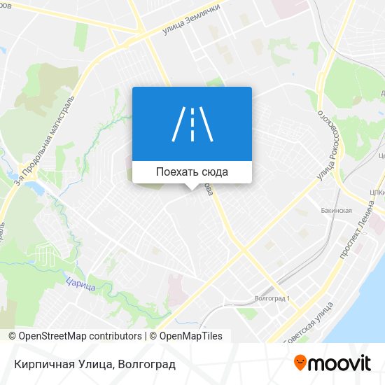 Карта Кирпичная Улица