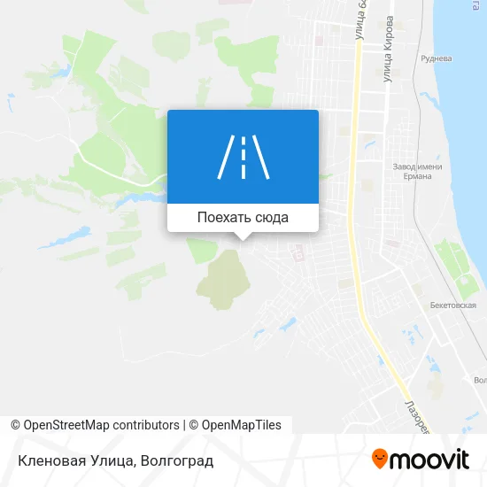 Карта Кленовая Улица