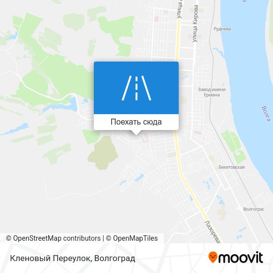 Карта Кленовый Переулок