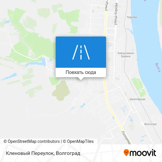 Карта Кленовый Переулок