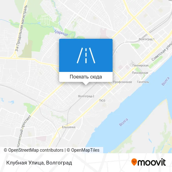 Карта Клубная Улица