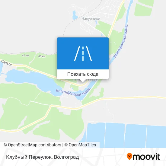 Карта Клубный Переулок
