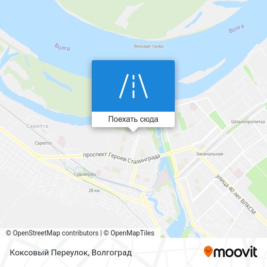Карта Коксовый Переулок