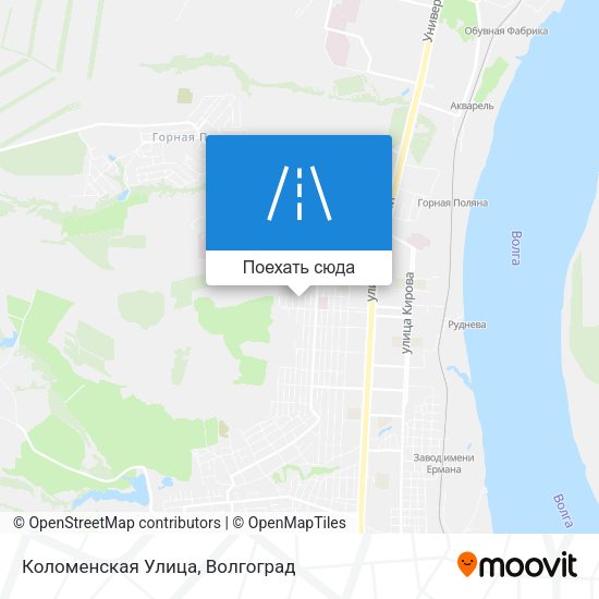 Карта Коломенская Улица