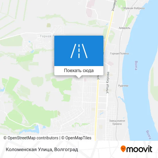 Карта Коломенская Улица