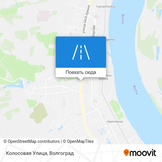 Карта Колосовая Улица