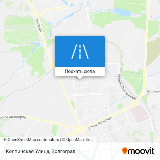 Карта Колпинская Улица