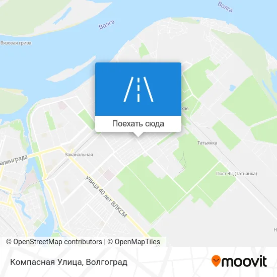 Карта Компасная Улица