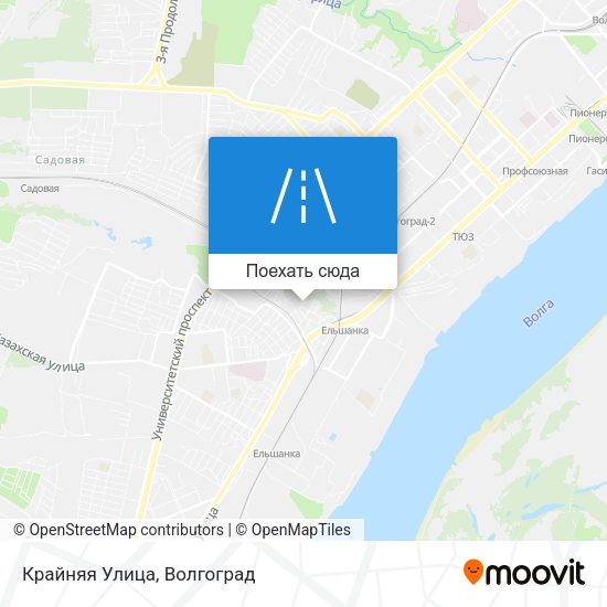 Карта Крайняя Улица