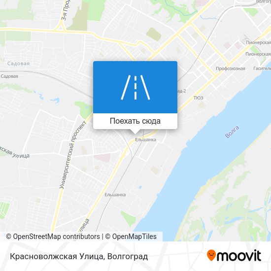 Карта Красноволжская Улица