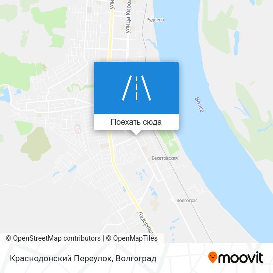 Карта Краснодонский Переулок