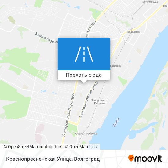 Карта Краснопресненская Улица