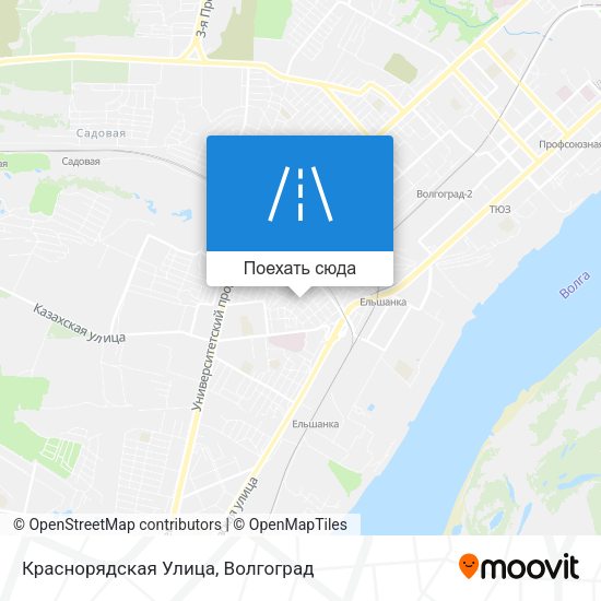 Карта Краснорядская Улица