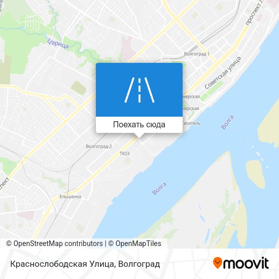 Карта Краснослободская Улица