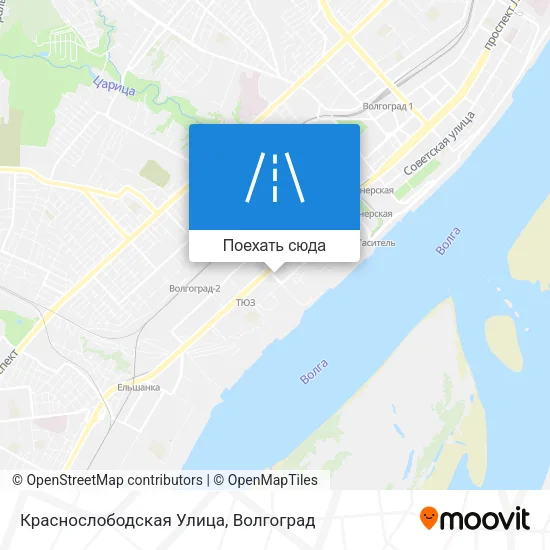 Карта Краснослободская Улица